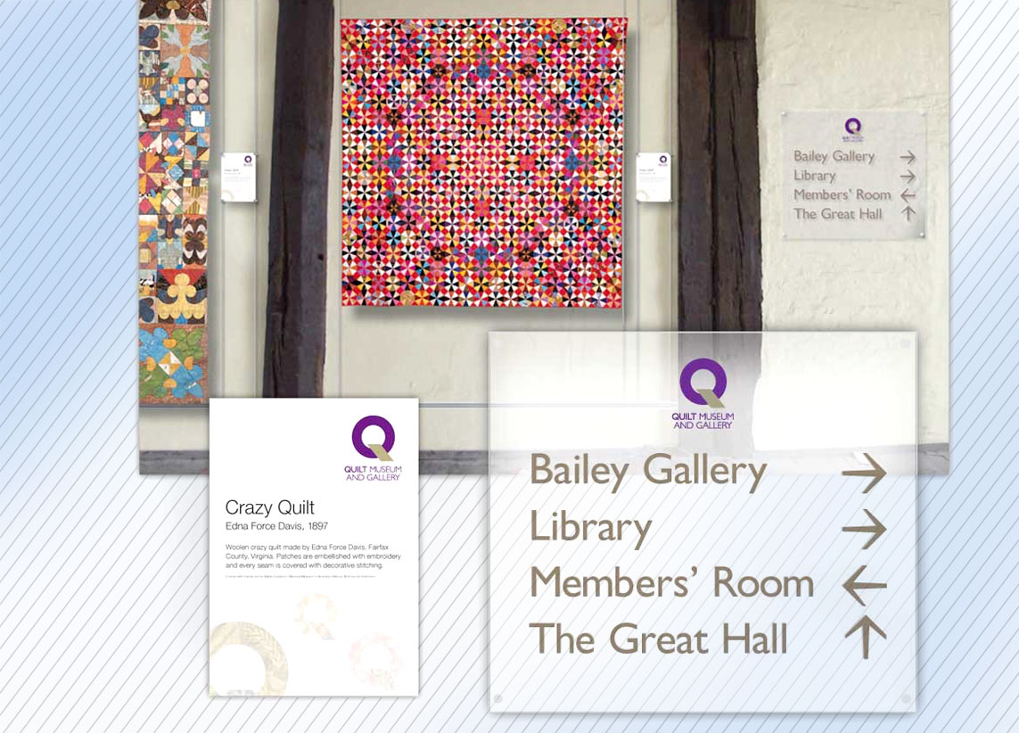 National Quilt Musuem interior signage